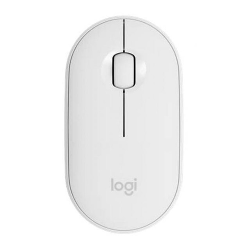 Raton inalambrico logitech pebble mouse 2 m350s blanco bluetooth
