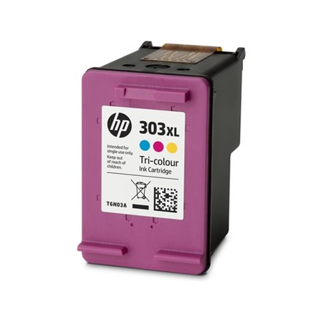 Cartucho tinta hp original 303xl t6n03ae tricolor cian magenta amarill