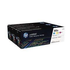 Pack toner cf370am 305a cian - magenta - amarillo