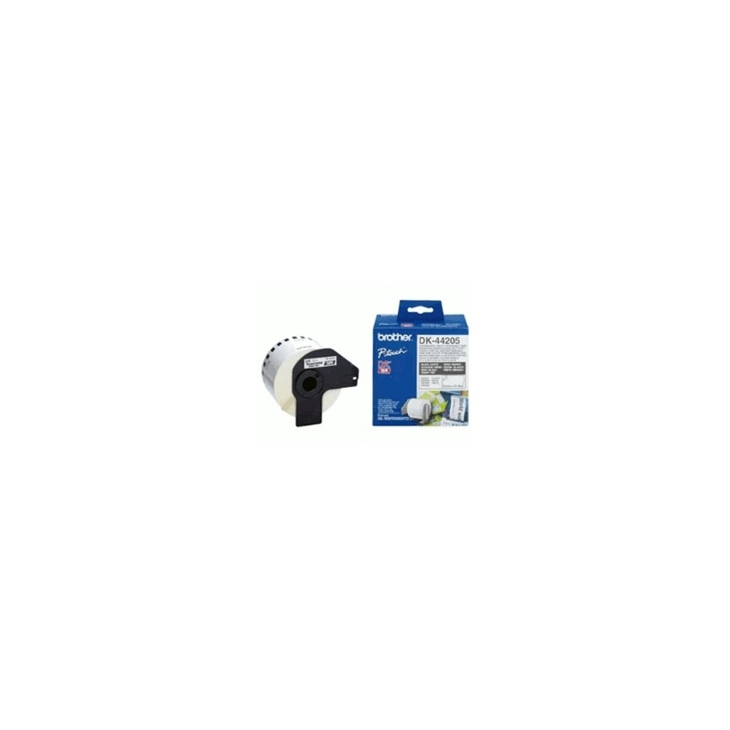 Etiquetas cinta continua brother dk44205 papel blanca removible dk44205 12mm ql - 560 ql - 570 ql - 580n ql - 1050 ql - 1060n