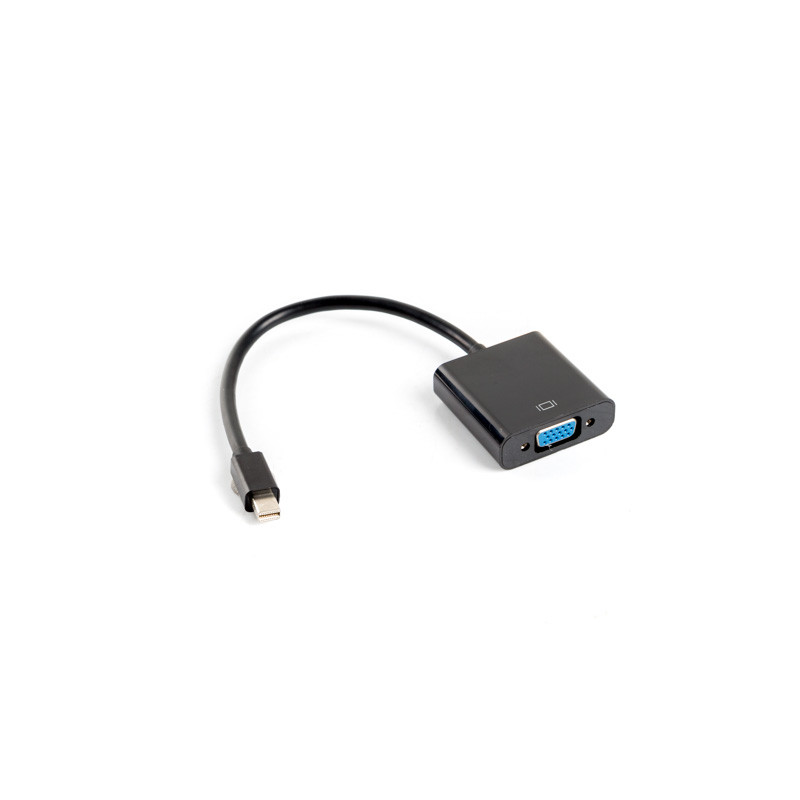 Adaptador lanberg minidisplayport macho - vga hembra 20cm negro