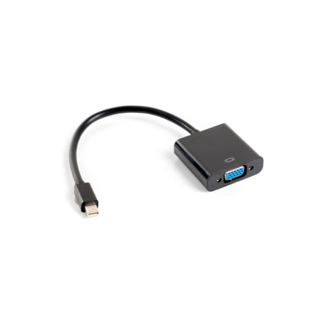 Adaptador lanberg minidisplayport macho - vga hembra 20cm negro