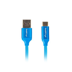 Cable usb lanberg 2.0 macho - usb tipo c macho quick charge 3.0 0.5m a