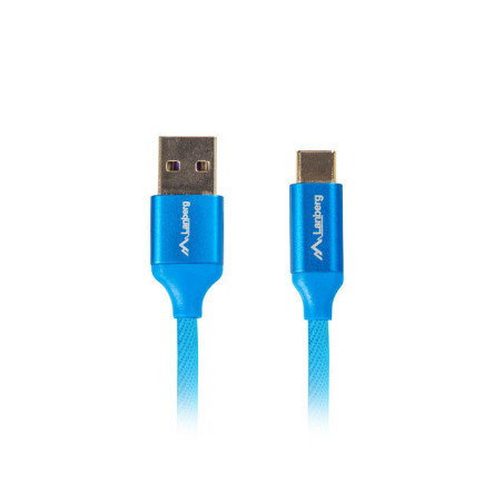 Cable usb lanberg 2.0 macho - usb tipo c macho quick charge 3.0 0.5m a