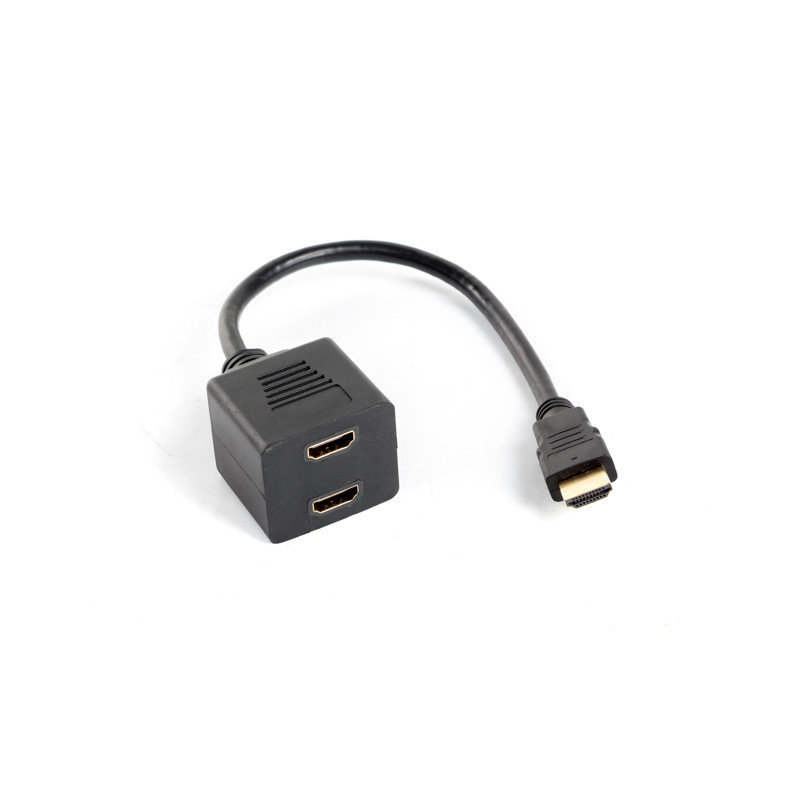 Adaptador lanberg hdmi macho - hdmi hembra x2 splitter 20cm