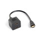 Adaptador lanberg hdmi macho - hdmi hembra x2 splitter 20cm