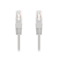 Cable red nanocable latiguillo rj45 utp cat6 0.25m gris 25cm