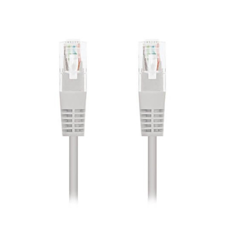 Cable red nanocable latiguillo rj45 utp cat6 0.25m gris 25cm