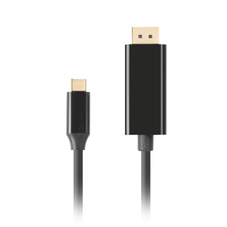 Cable usb tipo c a displayport 4k lanberg macho - macho 1m negro