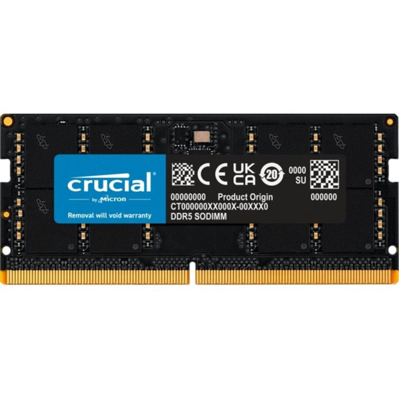 Memoria ram ddr5 32gb crucial - sodimm - 4800 mhz - pc5 38400 cl40