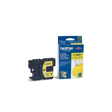 Cartucho tinta brother lc980y amarillo 260 paginas dcp - 195c - dcp - 