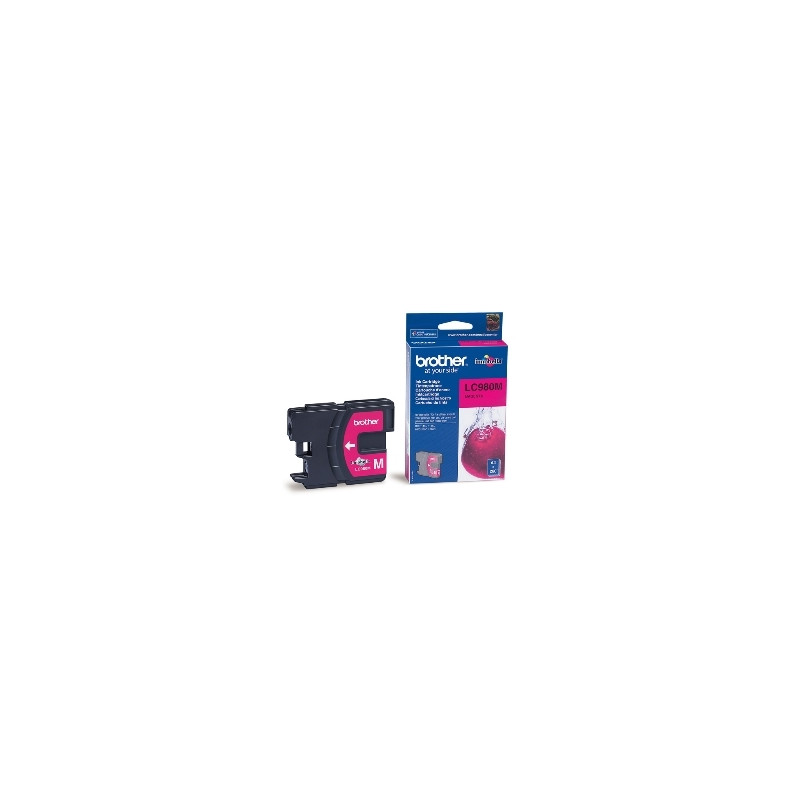 Cartucho tinta brother lc980m magenta 400 paginas dcp - 195c - dcp - 375cw - mfc - 250c - mfc - 255cw - mfc - 290c