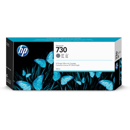 Cartucho tinta hp 730 gris 300ml