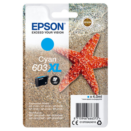 Cartucho tinta epson c13t03a24010 singlepack cian 603xl estrella de ma