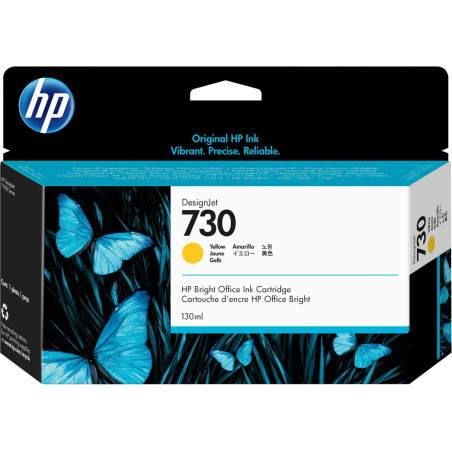 Cartucho hp nº 730 amarilo 130ml