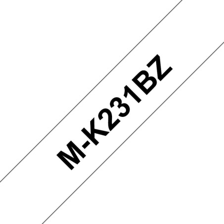 Cinta laminada brother mk231bz 12mm x 8m
