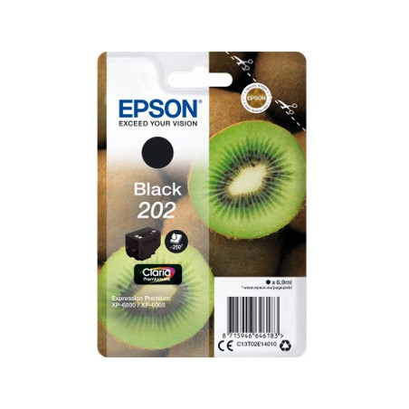 Cartucho tinta epson c13t02e14010 singlepack negro 202 claria premiun 