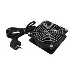 Ventilador caja para rack wp 220v - 120x120x38mm enchufe schuko 2m