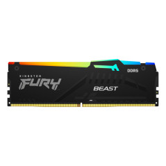 Memoria ram ddr5 16gb kingston - 5200mhz - pc5 41600 - fury beast rgb 