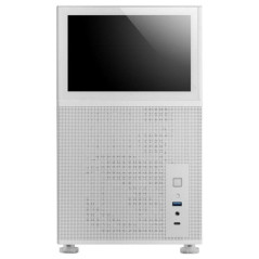 Caja ordenador mars gaming mclcd matx cristal templado pantalla ips 8 