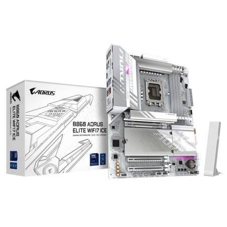 Placa base gigabyte b860 aorus elite wifi7 ice atx - 4x ddr5 - 4x sata