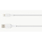 Cable lightning a usb tipo a belkin 1m - macho - macho - blanco
