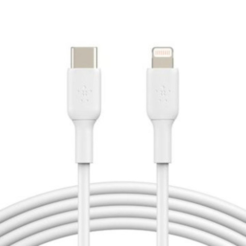 Cable lightning a usb tipo c belkin 1m - macho - macho - blanco