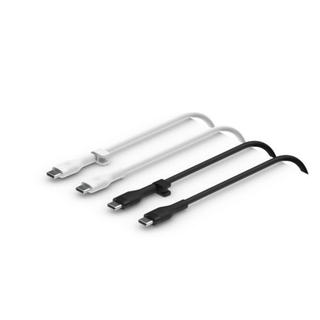 Cable usb tipo c belkin 1m - macho - macho - pack 2 blanco - negro