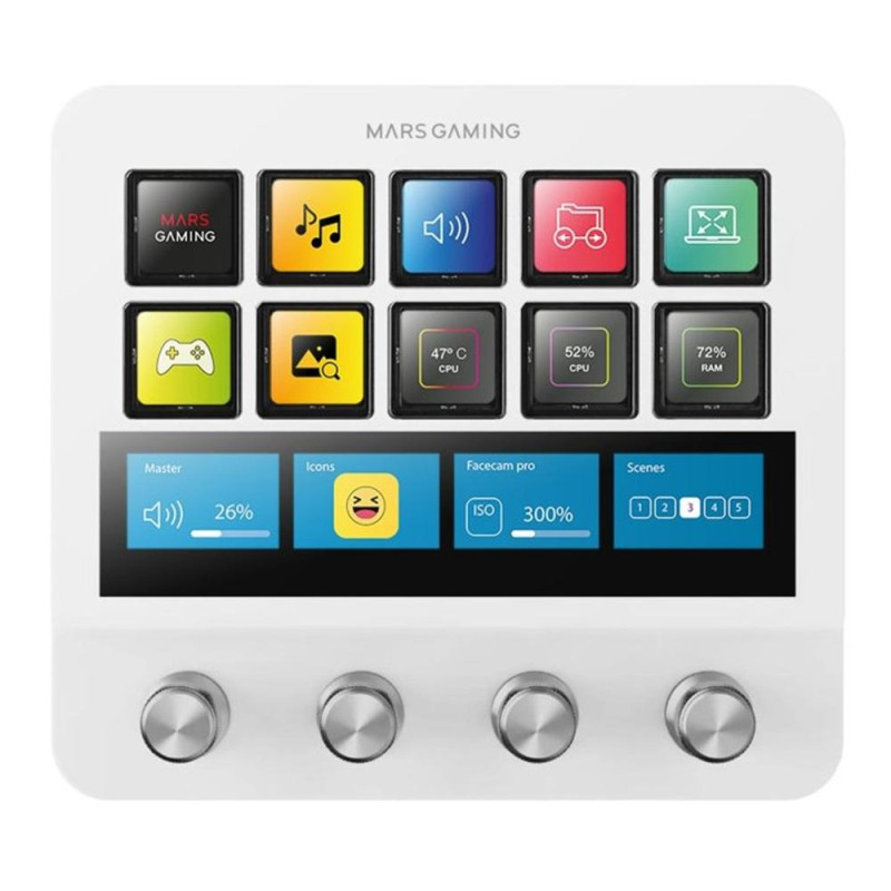 Control deck pro mars gaming msdpro blanco Control deck pro mars gaming msdpro blanco