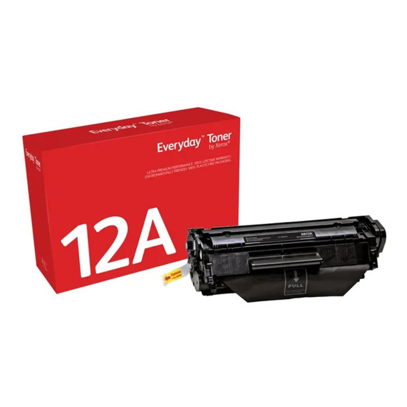 Toner xerox everyday compatible con hp 12a laserjet 1010(q2612a crg104 fx9 crg103) negro