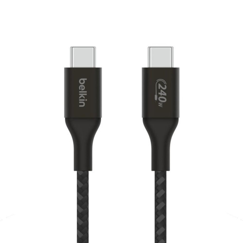Cable usb tipo c belkin 1m - macho - macho - negro trenzado