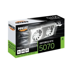 Tarjeta grafica inno3d rtx 5070 twin x2 oc white 12gb gddr7 - 3x dp - 