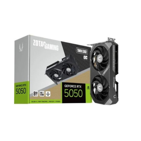Tarjeta grafica zotac gaming rtx 5050 oc twin edge 8gb gddr7 - 3x dp -