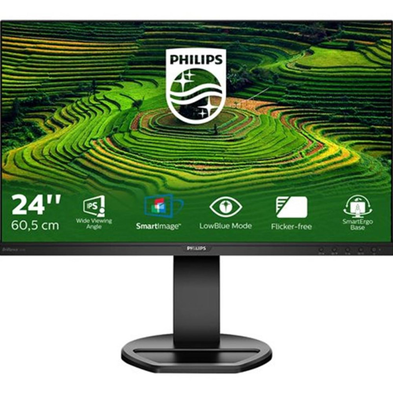 Monitor led 24 pulgadas philips b line 241b8qjeb - 00 ips - dp - hdmi - dvi - d - vga - 75hz - 5ms - vesa 100x100