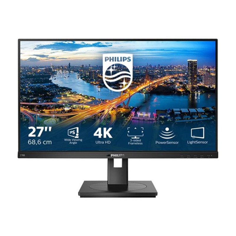 Monitor led 27 pulgadas philips b line 278b1 - 00 ips - 4k uhd - dp - hdmi - 60hz - 4ms - vesa 100x100
