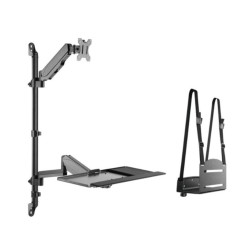 Soporte pared equip vesa hasta 32 pulgadas 100x100 max 8kg + soporte t