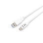 Cable usb tipo c a usb 3.2 equip macho - macho 1m blanco