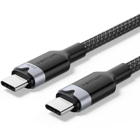 CABLE USB-C A USB-C 3.2 0.5 M NEGRO VENTION