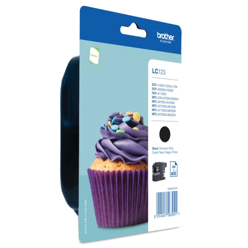 Brother Cartucho LC123BKBP Negro Blister Brother Cartucho LC123BKBP Negro Blister