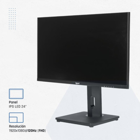 iggual Monitor 24 VGA HDMI 120Hz pivotante AA MM