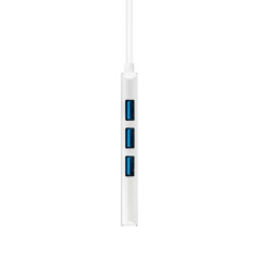 Nanocable Hub USB 3.0 4 x USB 3.0 10cm. Gris