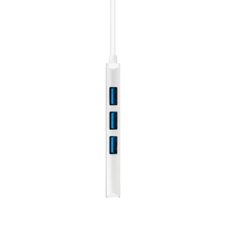 Nanocable Hub USB 3.0 4 x USB 3.0 10cm. Gris