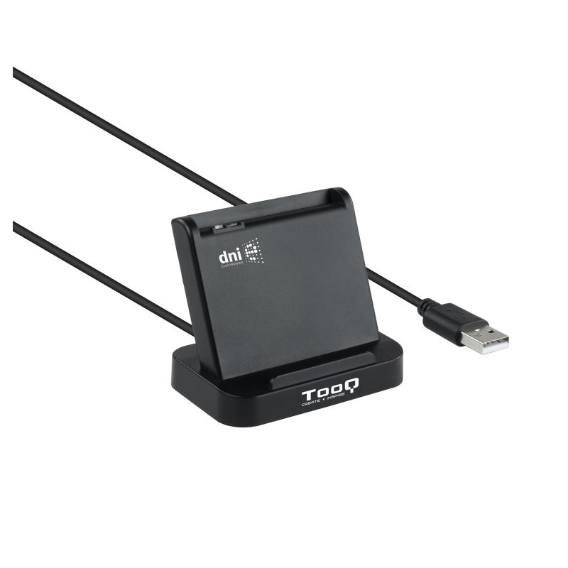 Lector de tarjetas externo tooq tqr - 220b dnie vision usb 2.0 negro
