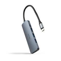 Hub nanocable usb - c 5 en 1 conversor usb - c 3.1 a 3xusb - a 3.0 + u