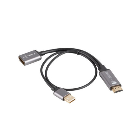 Adaptador 4k hdmi - usb tipo a a displayport lanberg 20cm - macho - he