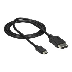 Cable usb tipo c a displayport startech 1m - macho - macho - negro
