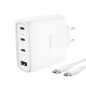 CARGADOR PARED/VIAJE 3xUSB-C + USB-A 65W MAXO BLANCO TRUST